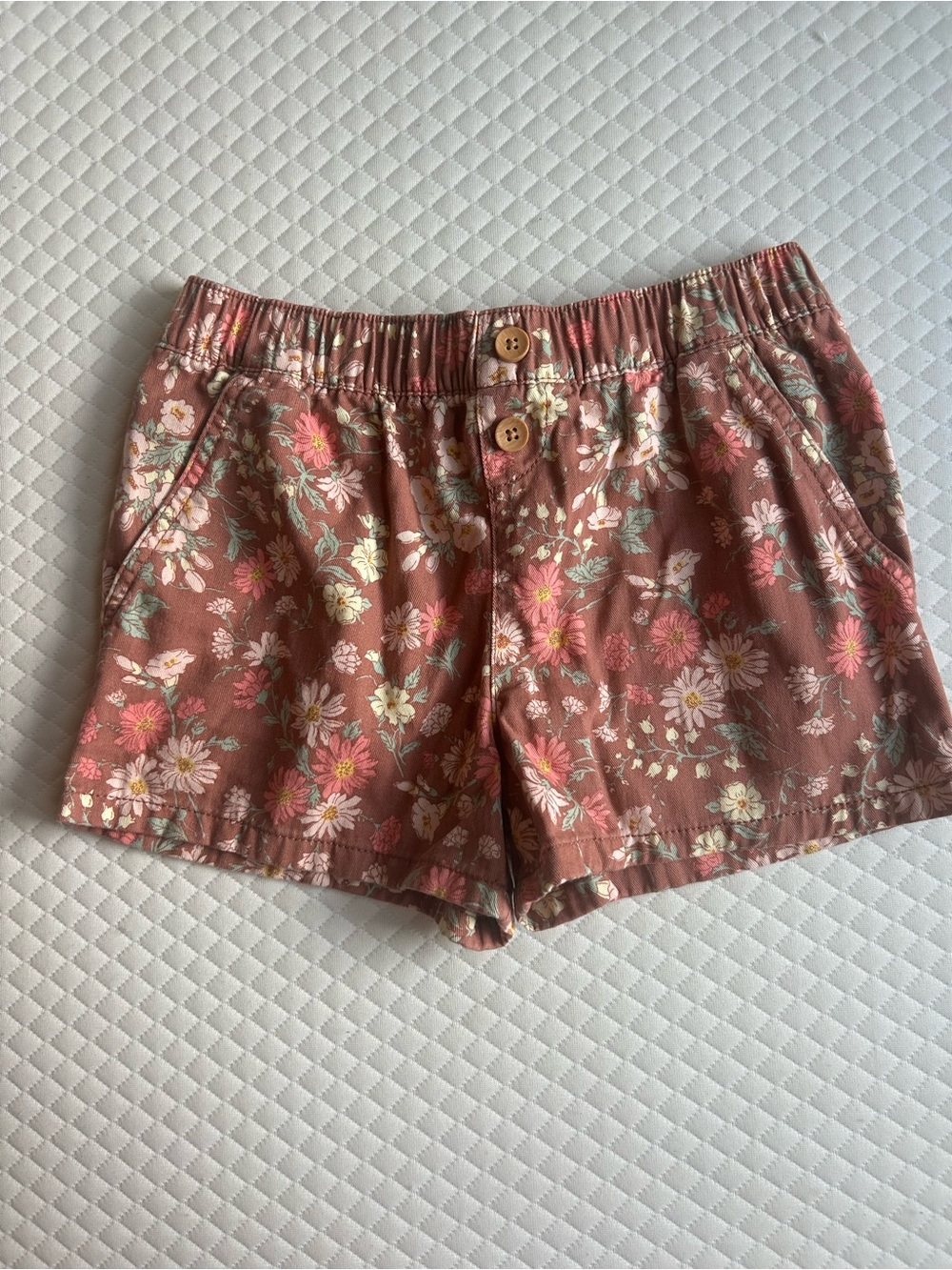 Osh Kosh Girl’s Floral Elastic-Waist Shorts